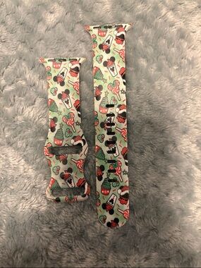 Festive Mint Candy Apple Watch Band